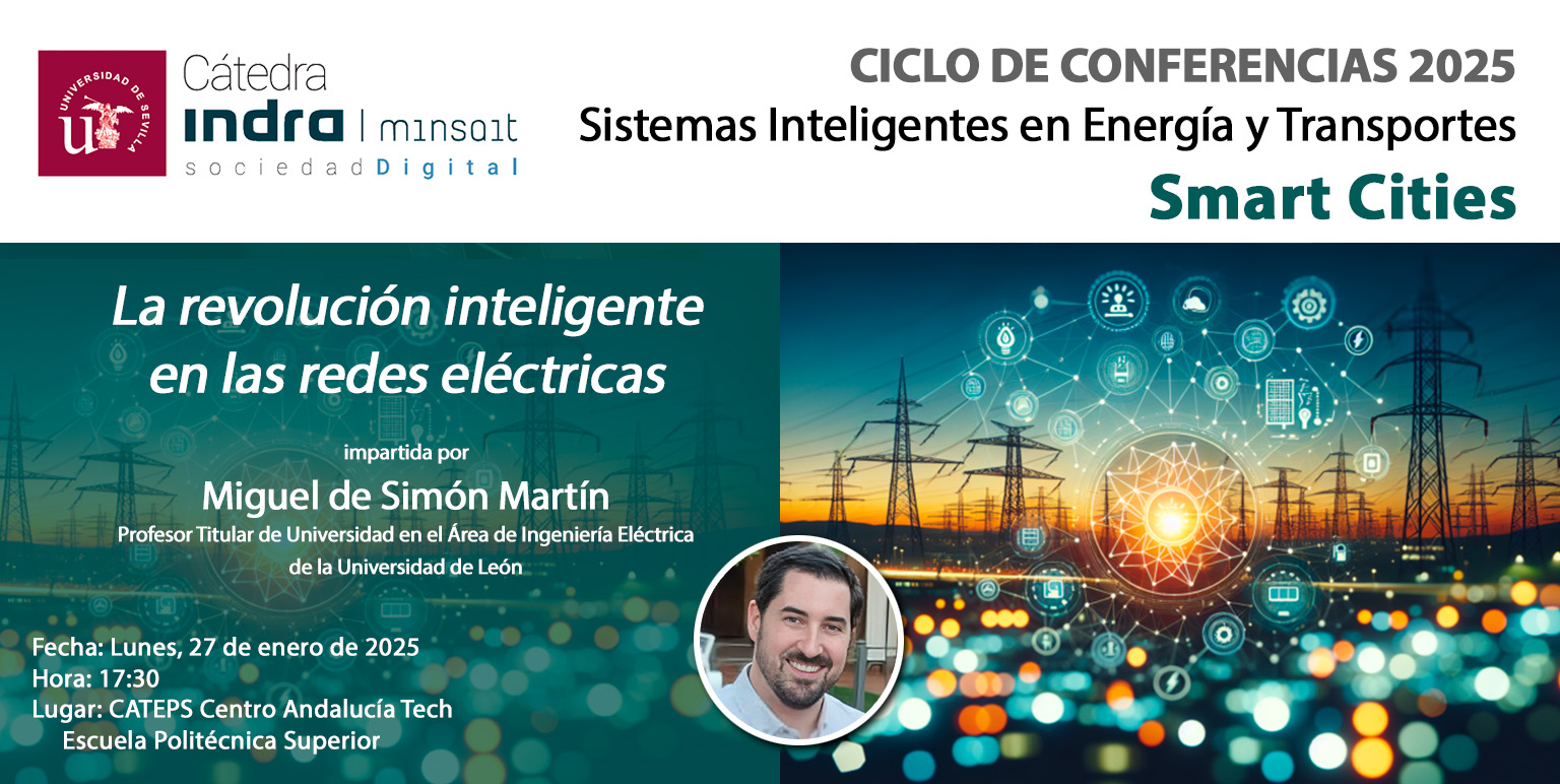 Anuncio conferencia redes eléctricas inteligente